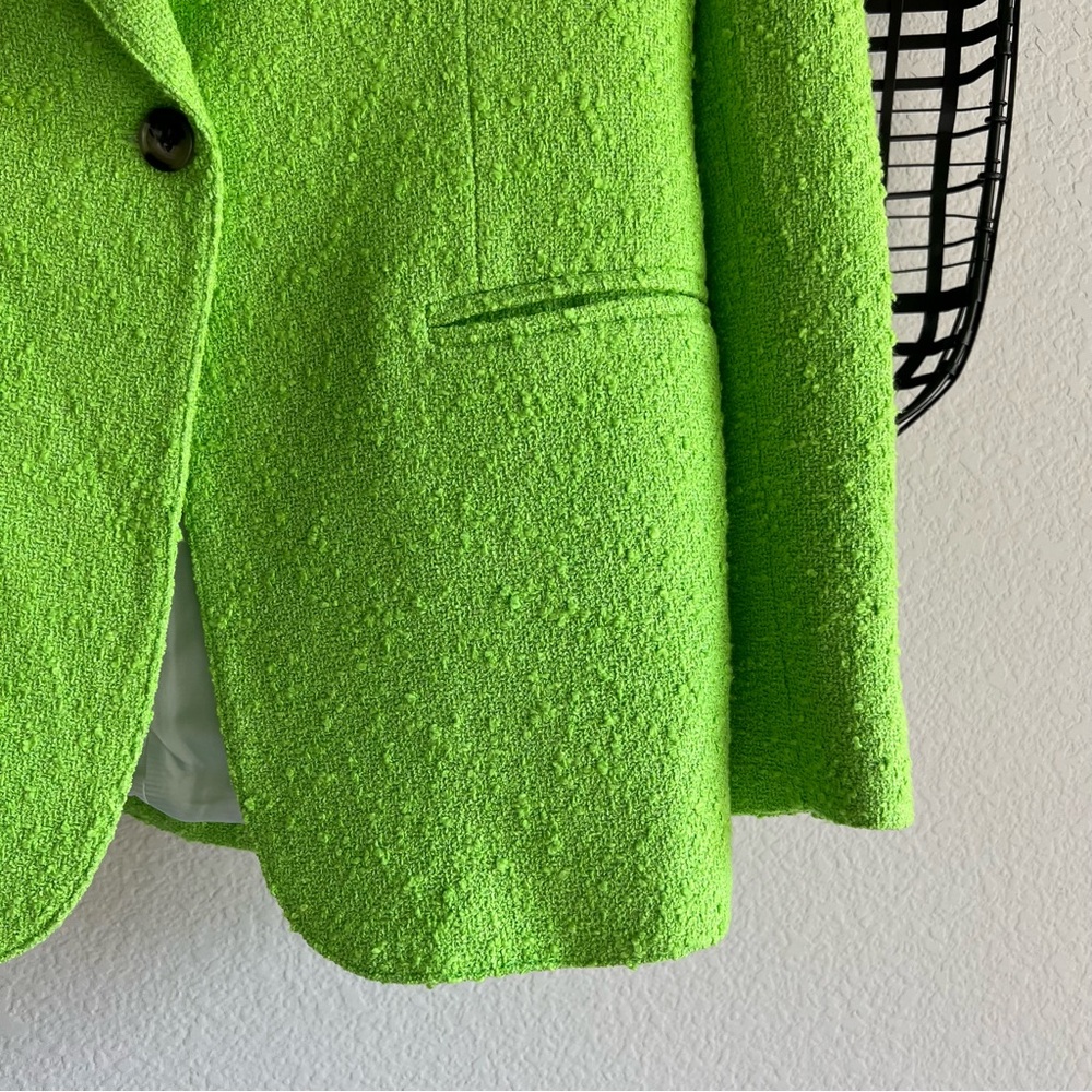Smythe 90s lime tweed blazer green XS - Picture 6 of 14